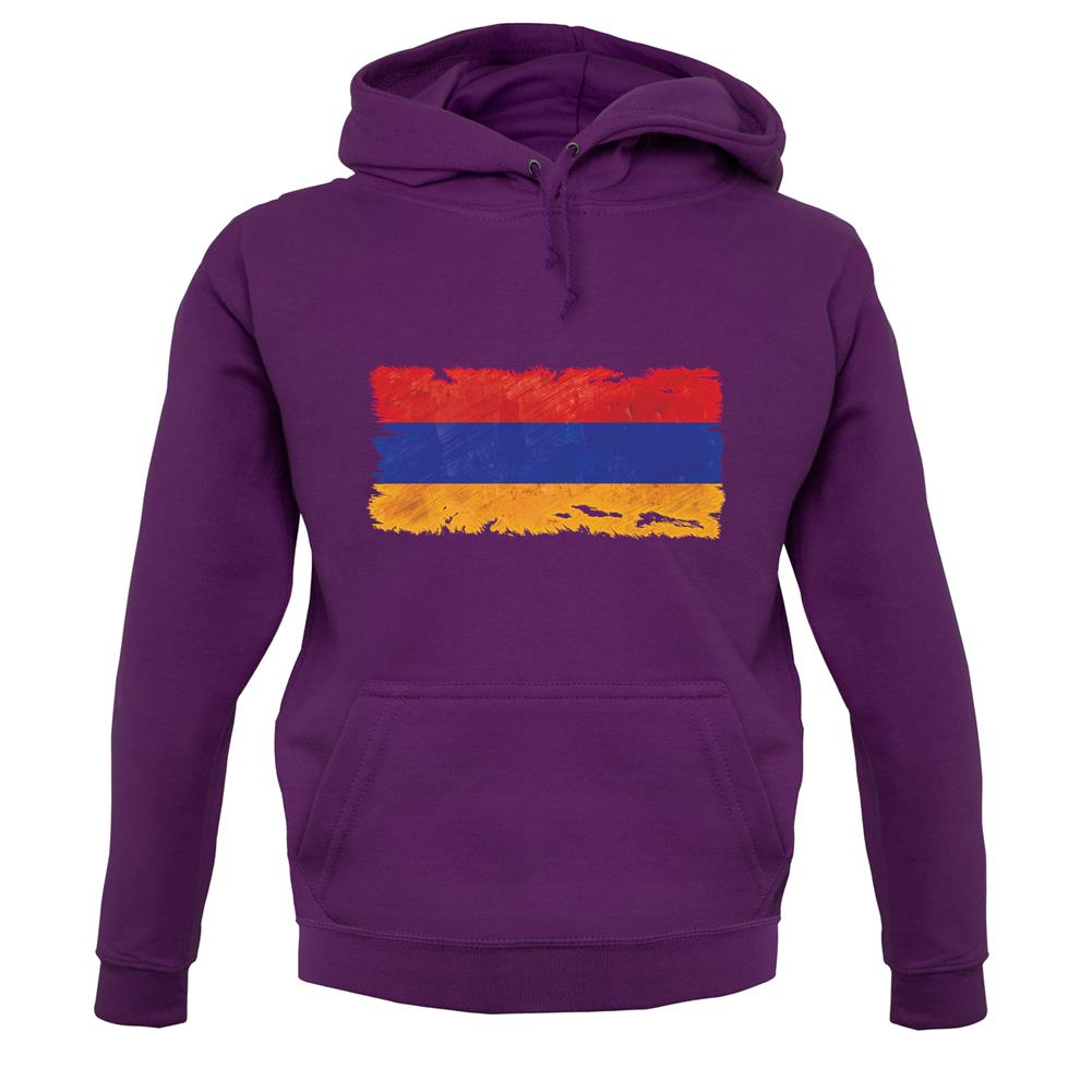 Armenia Grunge Style Flag unisex hoodie