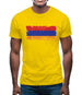 Armenia Grunge Style Flag Mens T-Shirt