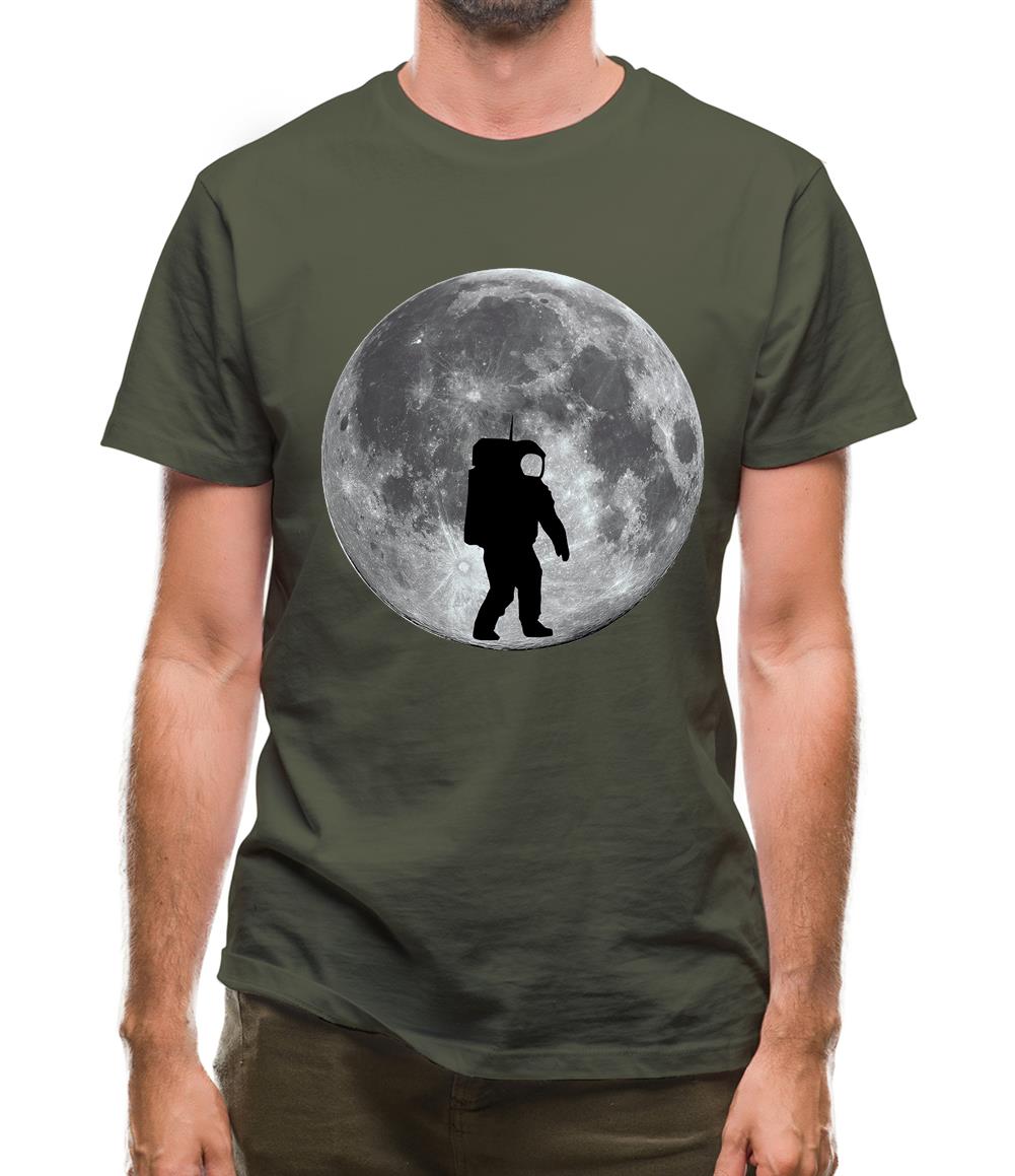 Astronaut On The Moon Mens T-Shirt