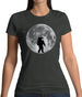 Astronaut On The Moon Womens T-Shirt