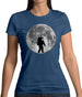 Astronaut On The Moon Womens T-Shirt