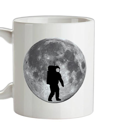 Astronaut On The Moon Ceramic Mug