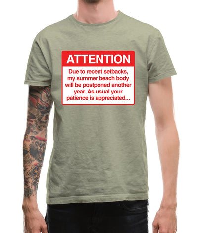 Summer Body Postponed Mens T-Shirt