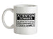 Attention Zombies - Brain Consumed By Video Games Ceramic Mug