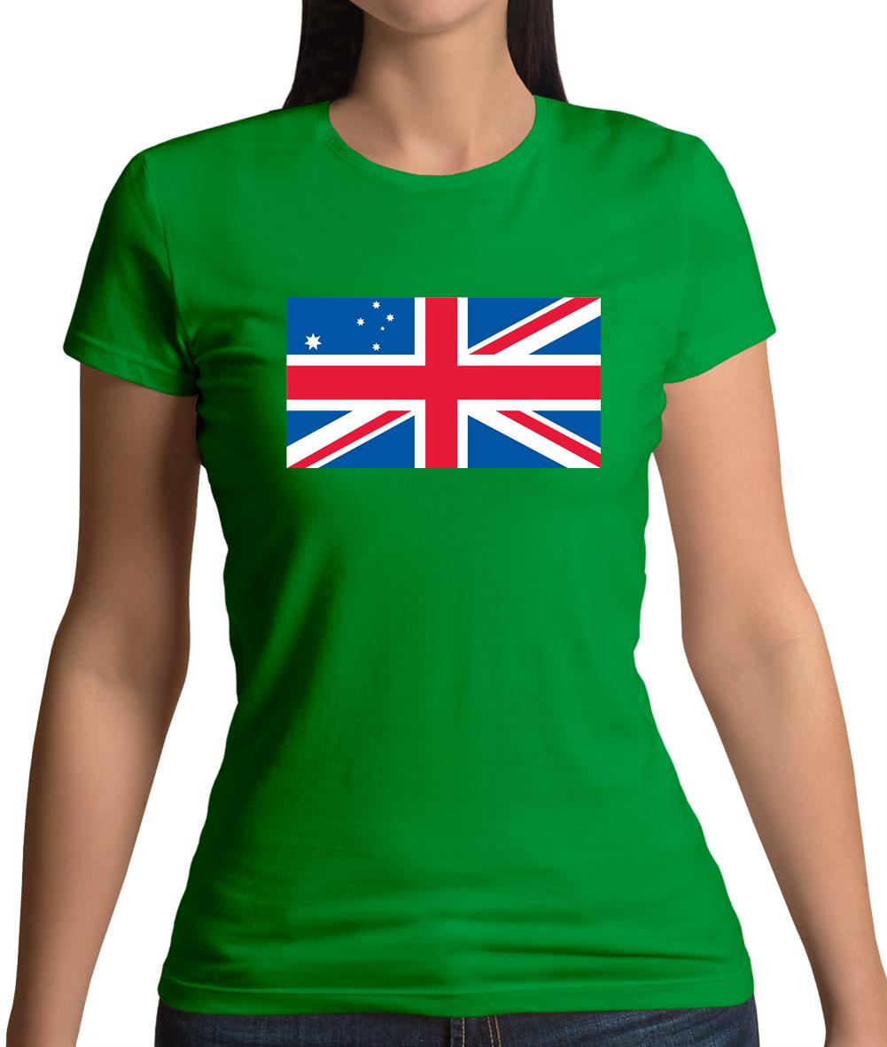 Australian Union Jack Flag Womens T-Shirt
