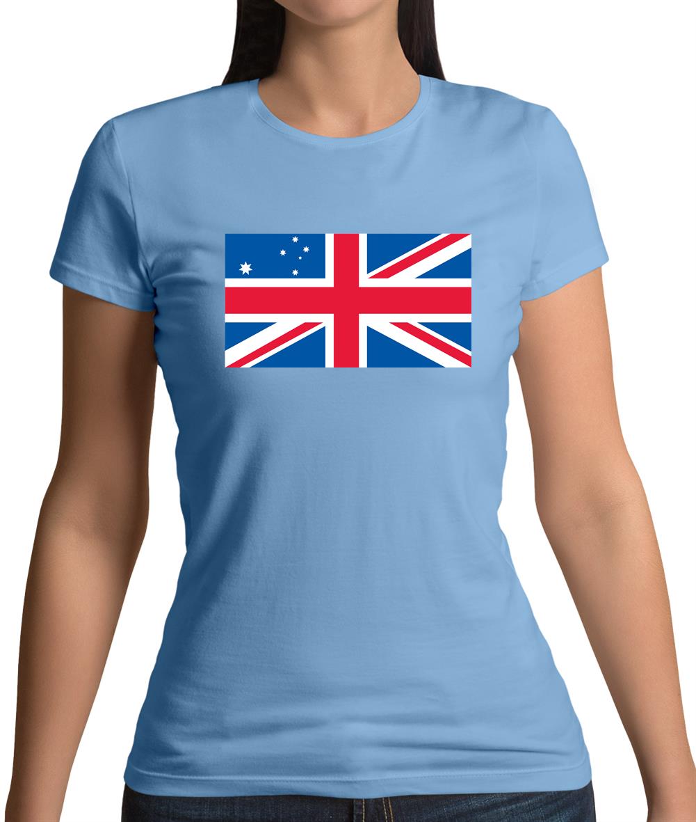 Australian Union Jack Flag Womens T-Shirt