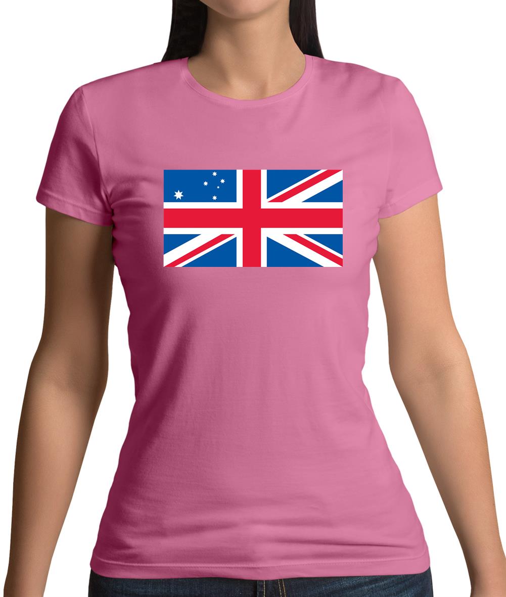 Australian Union Jack Flag Womens T-Shirt