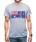 Australia Barcode Style Flag Mens T-Shirt
