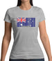 Australia Barcode Style Flag Womens T-Shirt