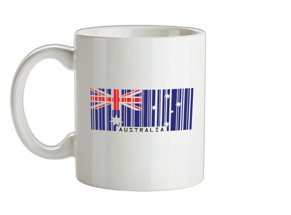 Australia Barcode Style Flag Ceramic Mug