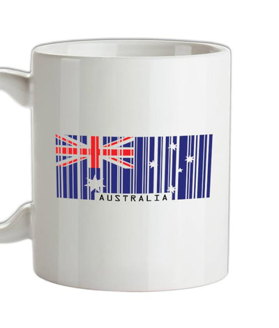 Australia Barcode Style Flag Ceramic Mug