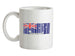Australia Barcode Style Flag Ceramic Mug