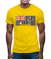 Australia Barcode Style Flag Mens T-Shirt