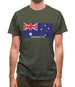 Australia Barcode Style Flag Mens T-Shirt