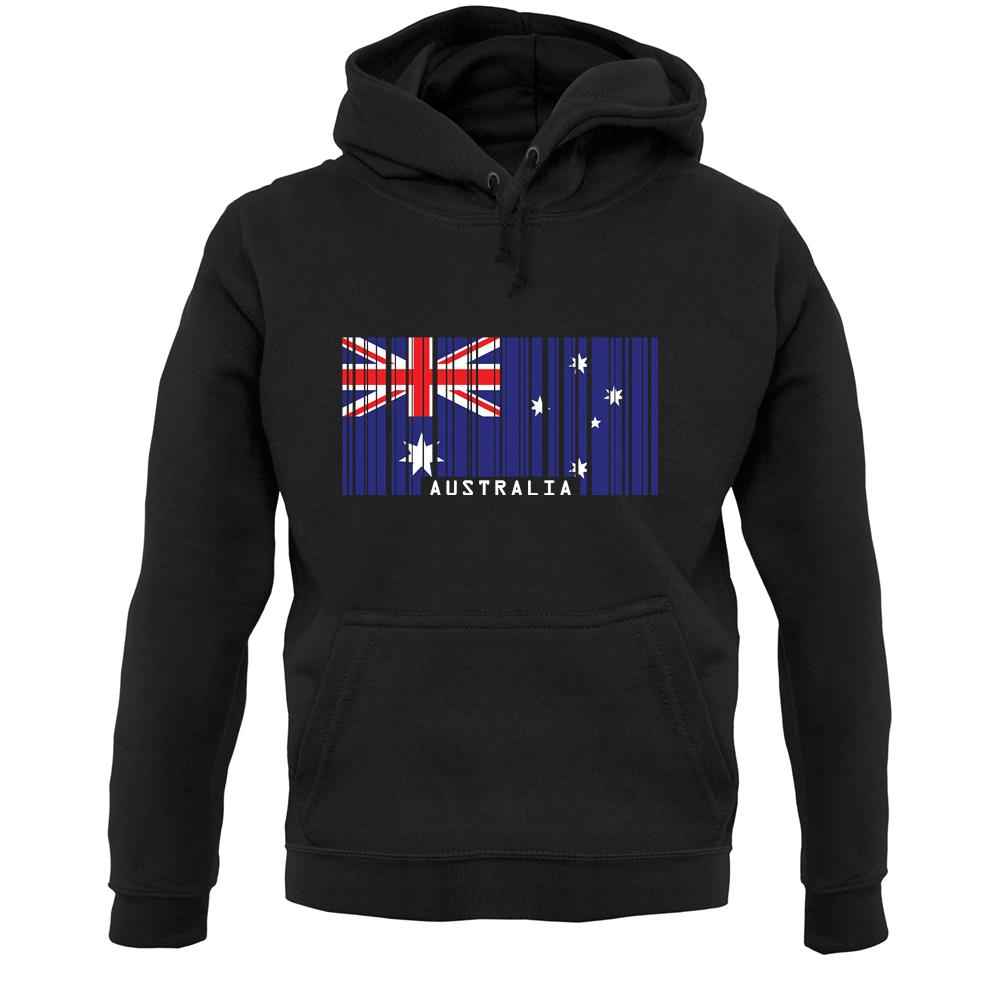 Australia Barcode Style Flag Unisex Hoodie