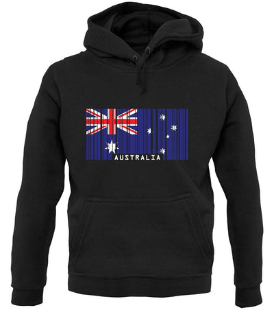 Australia Barcode Style Flag unisex hoodie