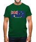 Australia Barcode Style Flag Mens T-Shirt
