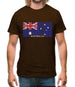 Australia Barcode Style Flag Mens T-Shirt