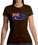 Australia Barcode Style Flag Womens T-Shirt