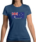 Australia Barcode Style Flag Womens T-Shirt