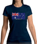 Australia Barcode Style Flag Womens T-Shirt