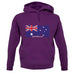 Australia Barcode Style Flag unisex hoodie