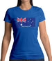 Australia Barcode Style Flag Womens T-Shirt