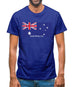 Australia Barcode Style Flag Mens T-Shirt