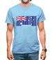 Australia Barcode Style Flag Mens T-Shirt