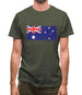 Australia Grunge Style Flag Mens T-Shirt