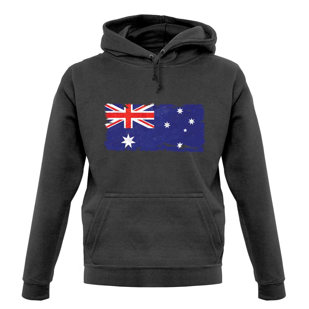 Australia Grunge Style Flag unisex hoodie