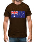 Australia Grunge Style Flag Mens T-Shirt