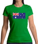 Australia Grunge Style Flag Womens T-Shirt