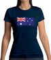 Australia Grunge Style Flag Womens T-Shirt