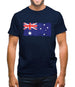 Australia Grunge Style Flag Mens T-Shirt