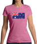 Australia Grunge Style Flag Womens T-Shirt