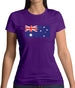 Australia Grunge Style Flag Womens T-Shirt