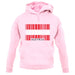Austria Barcode Style Flag unisex hoodie