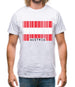 Austria Barcode Style Flag Mens T-Shirt