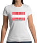 Austria Barcode Style Flag Womens T-Shirt