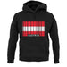 Austria Barcode Style Flag unisex hoodie
