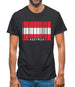 Austria Barcode Style Flag Mens T-Shirt