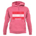 Austria Barcode Style Flag unisex hoodie