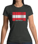 Austria Barcode Style Flag Womens T-Shirt