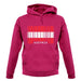Austria Barcode Style Flag unisex hoodie