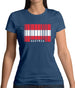 Austria Barcode Style Flag Womens T-Shirt