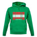 Austria Barcode Style Flag unisex hoodie