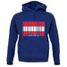 Austria Barcode Style Flag unisex hoodie