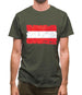 Austria  Grunge Style Flag Mens T-Shirt