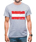 Austria  Grunge Style Flag Mens T-Shirt